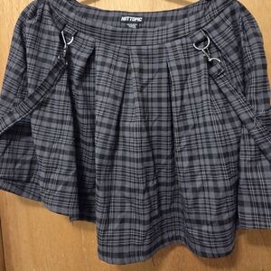 Hot Topic Strappy Plaid Skirt